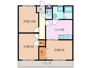 桜駅 徒歩10分 2階の物件間取画像